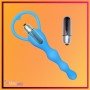 Blue Silicone Anal Vibrator AD-029