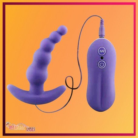 Vibrating Anal Plug Beads Prostate Massager AD-028