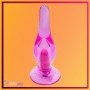 Crystal Anal Vibrating Butt Plug With Suction Cup AD-025
