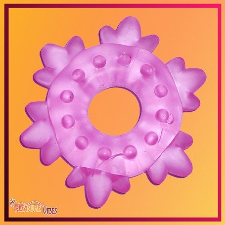 Heavy Cock Ring-Ice Flower CR-006