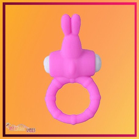 Rabbit Vibrating Penis Ring Blue Lolly CR-018