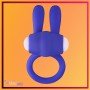 Kingfansion Mini Vibrating Rabbit Cock Ring (Blue) CR-017