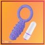 Clitoral Banger Spikes Premium Cockring With Bullet CR-015
