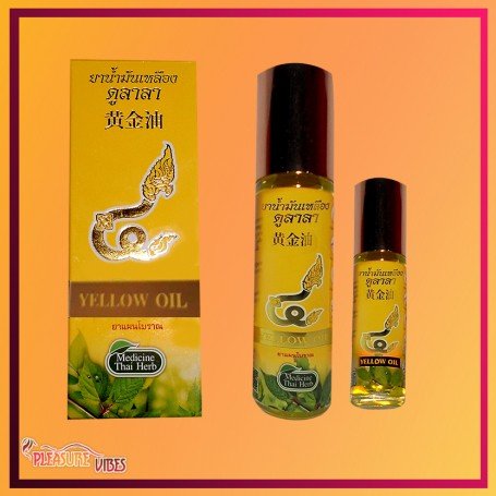 Thai herbal massage yellow oil THP-001