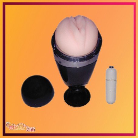 Super Pink Male Vibrating Male Stroker MS-047