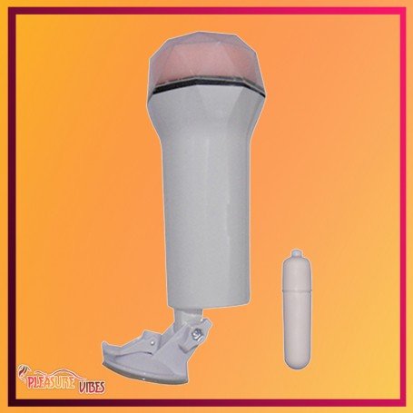 Super Soft Vibrating Male Stroker With Suction MS-048