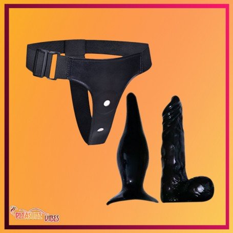 Strap-on Dildo With Anal Butt Plug SO-023