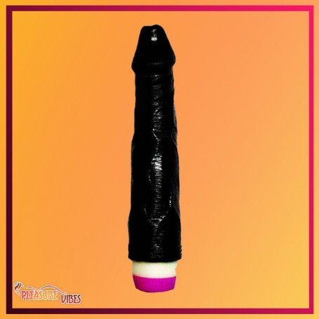 Super Natural Black Silicone Realistic Vibrator RSV-011