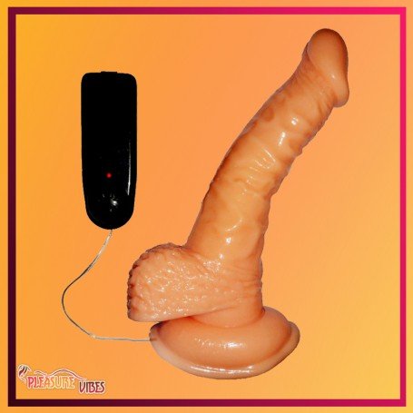 Whoppers Curved Vibrating Suction Cup Realistic Vibrator RSV-078