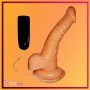 Whoppers Curved Vibrating Suction Cup Realistic Vibrator RSV-078