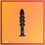 Black Beaded Glass Dildo Sex Toy GD-005