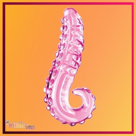Kiss of Tongue Crystal Glass Dildo Anal Toy GD-002