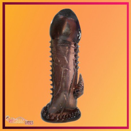 Ultra Flexible soft cock sleeve penis extender PES-017