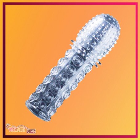 Crystal Penis Sleeve Textured Extension PES-021