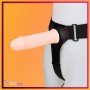 LeLuv 8 Male Hollow Vibrating Strap On SO-016